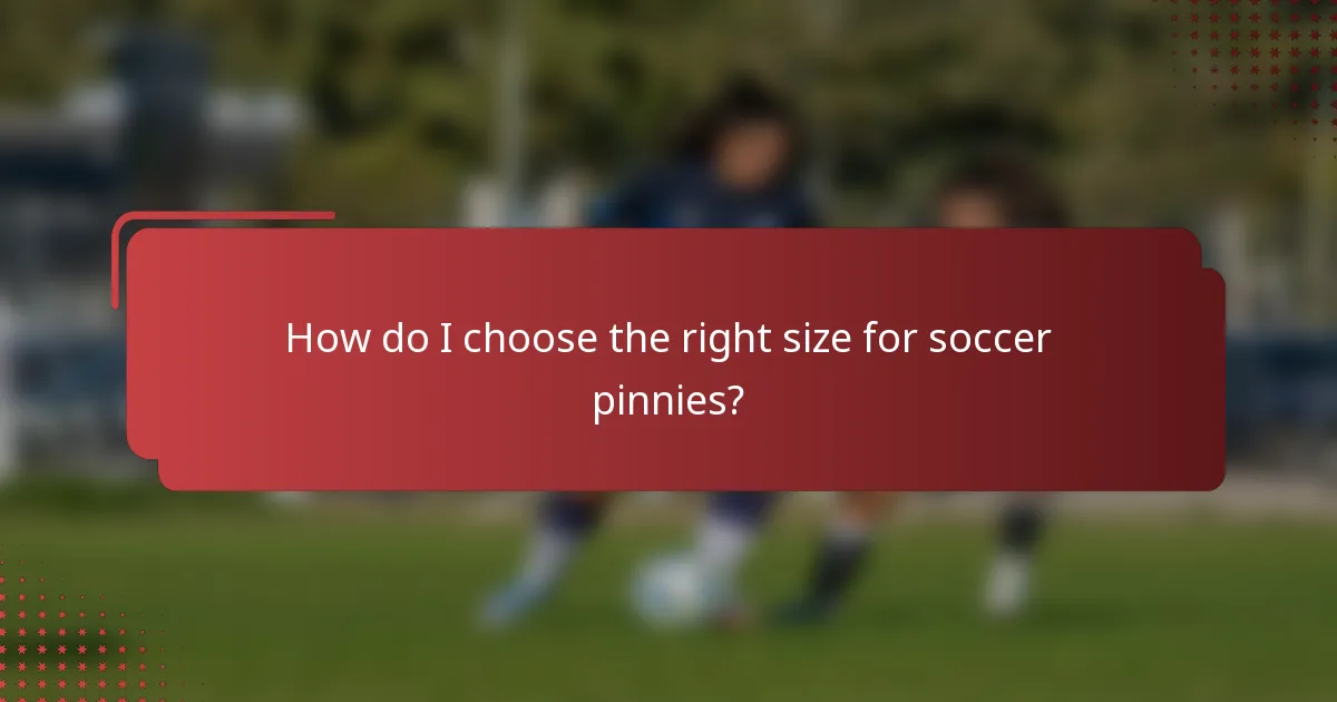 How do I choose the right size for soccer pinnies?